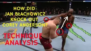 How did Jan Błachowicz KNOCK OUT Corey Anderson with a RIGHT HOOK?