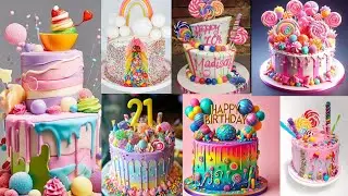 🍭New Candy Cake Designs/Cake Decorating/🌈 Rainbow Cake Designs/Birthday Cake/Cake Design