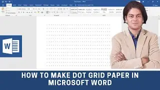 How to make dot grid paper in Microsoft word?