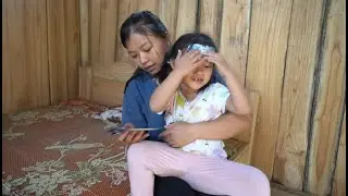 Single mother harvest peanuts to sell - Baby My was sick and was taken care of by her grandmother