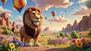 Lolo Lion Holds a Flag | Patriotic Action Song for Kids | Nursery Rhymes and Baby Songs
