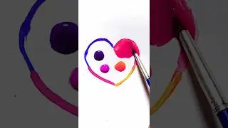Satisfying Color Mixing & Creative Painting for Relaxation, Color Theory in Action #zarmeenasmeerart