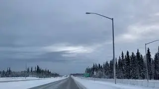 Pretty Drive North Pole Alaska, day before Thanksgiving2020!!