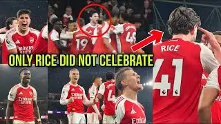 DECLAN RICE REACTION SAYS IT ALL! ONLY ARSENAL STAR NOT CELEBRATING AFTER WOLVES WIN!