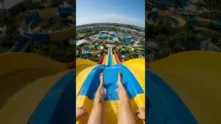 POV: From the Highest Water Slide to the Pool Below | Pure Adrenaline
