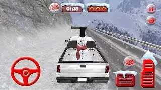 Winter Snow Pickup Truck : Gigantic Cold Hill Drive Game | Truck Racing Games |  Kids Gameplay