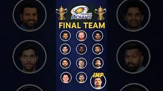 🔥 MI's Final Team After Replacement of Players 🤯 #shorts
