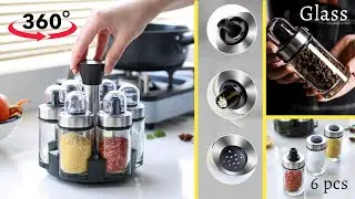 Set of 6 Spice and Oil Bottle Holder for Kitchen