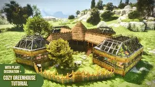 Ark | Cozy Greenhouse🌿🌻 | Build Tutorial | with plant decoration | Ark survival ascended 