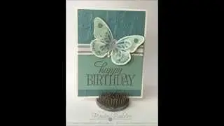 10 Quick & Easy Cards video#78 using Stampin Up Butterfly Thinlits