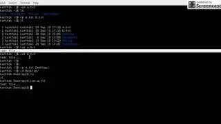 Copy and move command in linux (cp , mv )