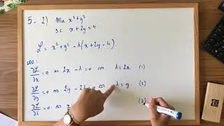 TD 8 Exercice 5 (Multiplicateurs de Lagrange)