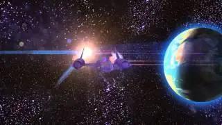 Space Ship flying in space (VFX) Element 3D