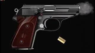 Walther PP Pistol animated firing simulation.