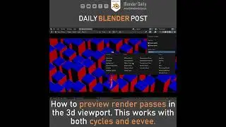 How to Preview Render Passes in Blender