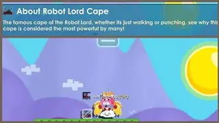 Growtopia - NEW Robot Lord Cape