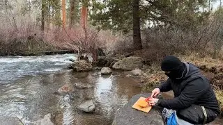 Cooking Streamside in the Wilderness | Forest Ambience