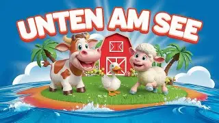 Unten am See 🐻 | Lustiges Tierlied f&uuml;r Kinder | Fantasievolle Reime & Animation