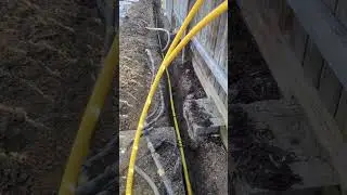 underground gas line in the dirt #1