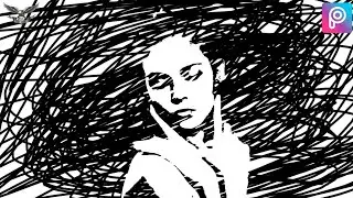 PicsArt Scribble Effect -Picsart  Photo Editing. Full Tutorial 2018.
