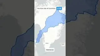 the true size of morocco