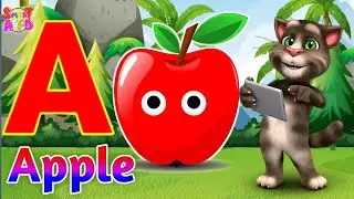 Phonics Song 2 with TWO Words in 3D - A For Apple🍎🍏- ABC Alphabet Songs with Sounds for Children's