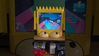 Building The Simpsons Lego House in Fortnite on a 2007 Bart Simpson TV! 