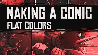 How to do flat colors Fast!!! (lets make a comic Series)