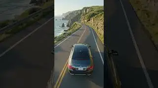 Mercedes car driving