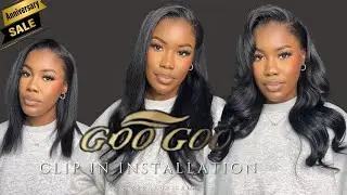 GOO GOO HAIR | SEAMLESS CLIP IN INSTALLATION |ANNIVERSARY SALE