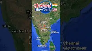 Chennai to New York flight Route ✈️ || India 🇮🇳 to United States 🇺🇲 ||