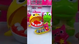 ASMR Toy Unbox | Shark 🦈 x Pinkfong 👑 x Dino 🦖 | Satisfying Sounds