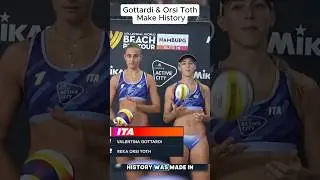 Italy&rsquo;s Beach Volleyball Team Makes History. #volleyball #beachvolleyball #shorts #sports