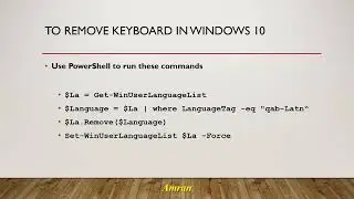 Effective way to remove keyboard layout in Windows 10