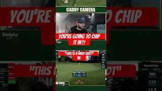Oooh.. This is a hard golf shot! #golf #holeout #live #gaming