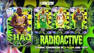 100 OVERALL SHAQ, DM ARTEST AND MORE TMRW WITH RADIOACTIVE PACKS IN NBA 2K25 MyTEAM!!