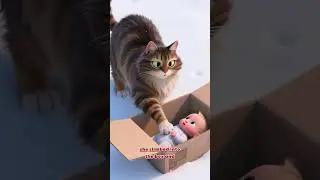 Masha the Stray Cat Saves Abandoned Baby from Freezing Death