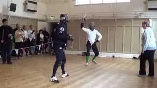 Smallsword vs duelling sabre at the BFHS Spring Exchange 2015