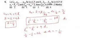 IITJEE 1999 sequence & series question