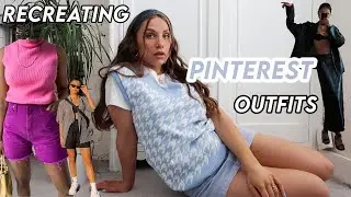 RECREATING PINTEREST OUTFITS | Spring Lookbook
