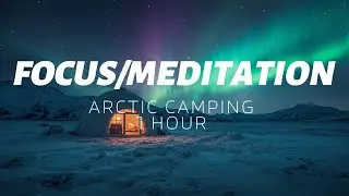 Deep Sleep Meditation Music | Relaxing Aurora Night Sky & Igloo Ambience for Stress Relief