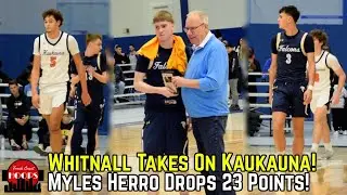 Whitnall And Kaukauna Face Off! Myles Herro Puts Up 23 Points!