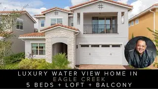 Luxury Water View Home in Eagle Creek | 5 Beds + Loft + Balcony