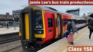 *Nice engine* Leaving Derby on a East Midlands Railway Class 158
