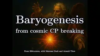 Baryogenesis from cosmological CP breaking