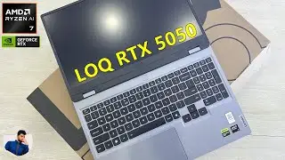 Распаковка Lenovo LOQ Gaming 15AHP10 RTX 5050 | AMD Ryzen 7 AI 250 16 ГБ ОЗУ 512 ГБ NVMe SSD