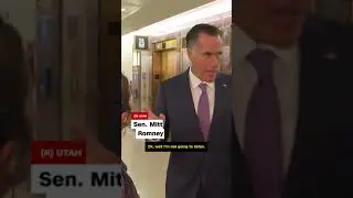 Utah Republican Sen. Mitt Romney was confronted by a protester on ...