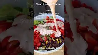 Southwest Chipotle Salad .Chipotle Bowls At Home! #shorts #shortvideo #cookingvideo #food #healthy