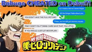 Bakugo CHEATED on Deku!? Lyric 'Prank' 🎶 | MHA Texts | BNHA Texts