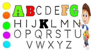 Easy To Cute Abcd written for kids | Atoz Alphabets NurseryKid | Abcd song | A for Apple B For Ball